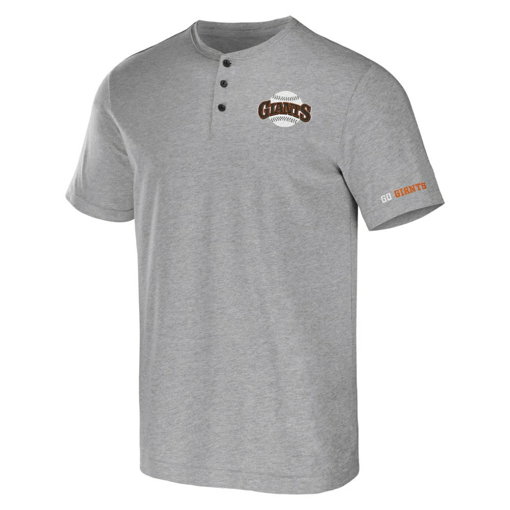 San Francisco Giants Darius Rucker Collection Henley T-Shirt Heather Gray