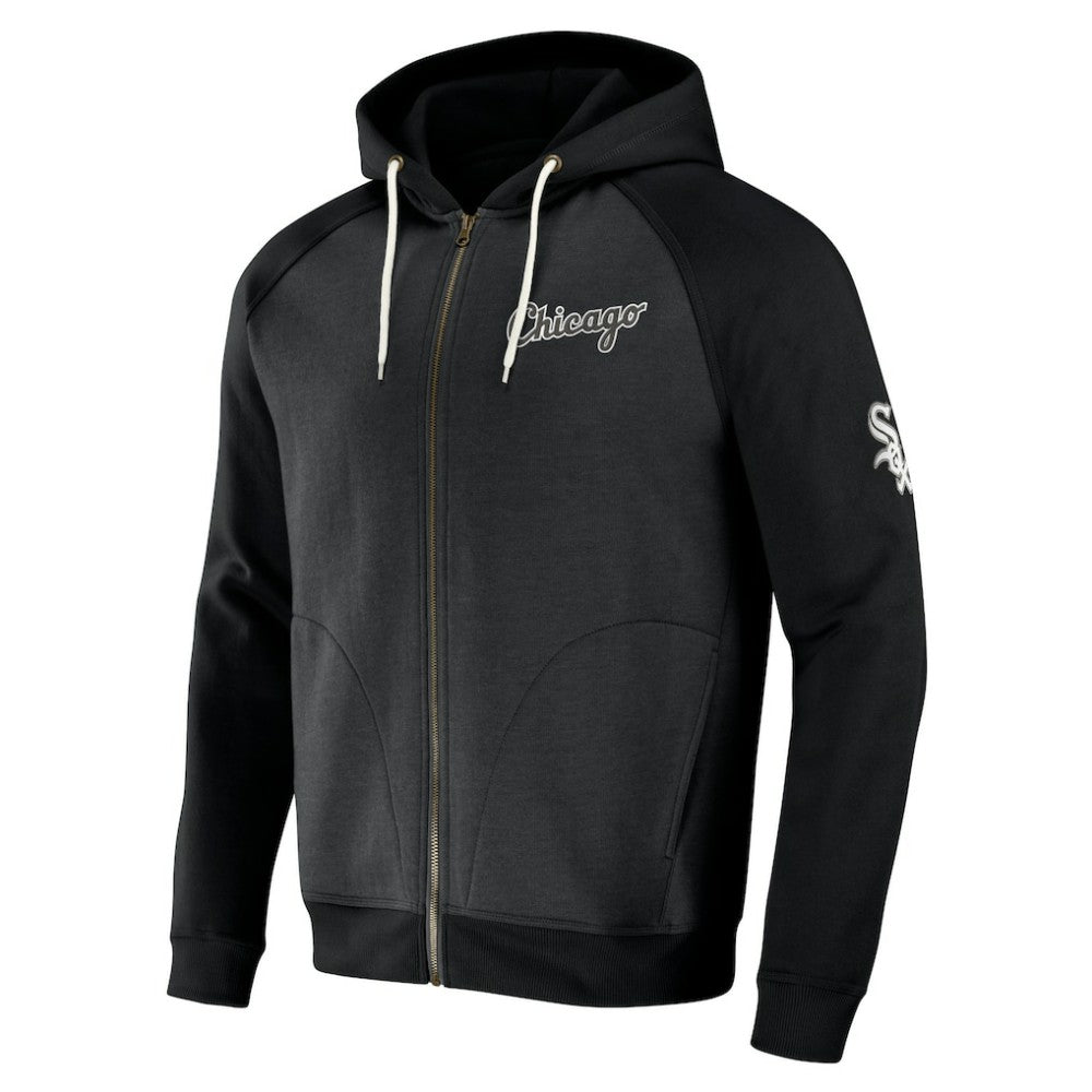 Chicago White Sox Darius Rucker Collection Raglan Full-Zip Hoodie Black
