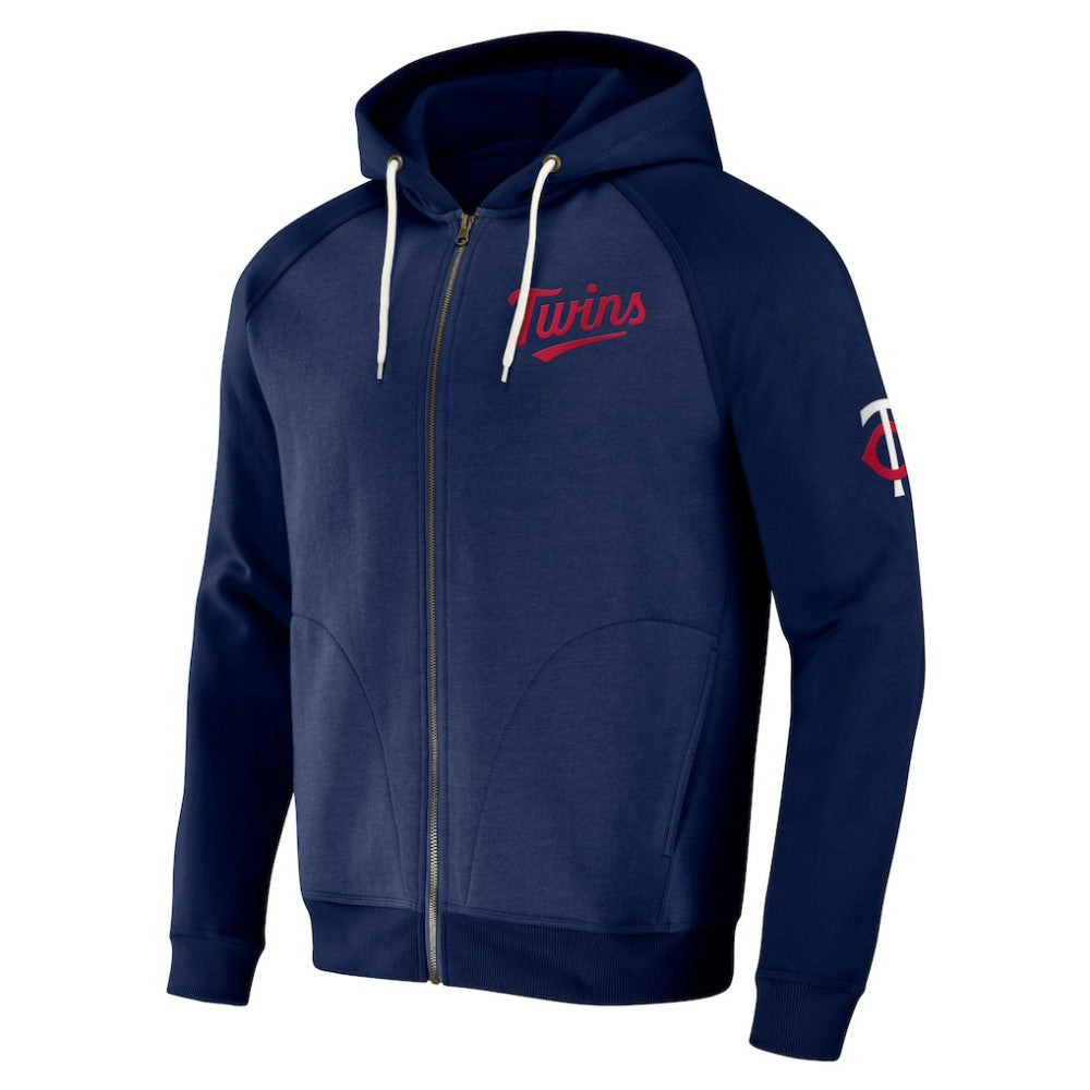 Minnesota Twins Darius Rucker Collection Raglan Full-Zip Hoodie Navy