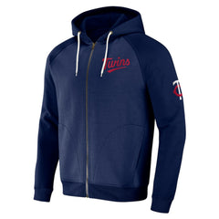 Minnesota Twins Darius Rucker Collection Raglan Full-Zip Hoodie Navy