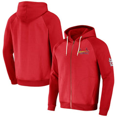 St. Louis Cardinals Darius Rucker Collection Raglan Full-Zip Hoodie Red