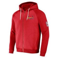 St. Louis Cardinals Darius Rucker Collection Raglan Full-Zip Hoodie Red