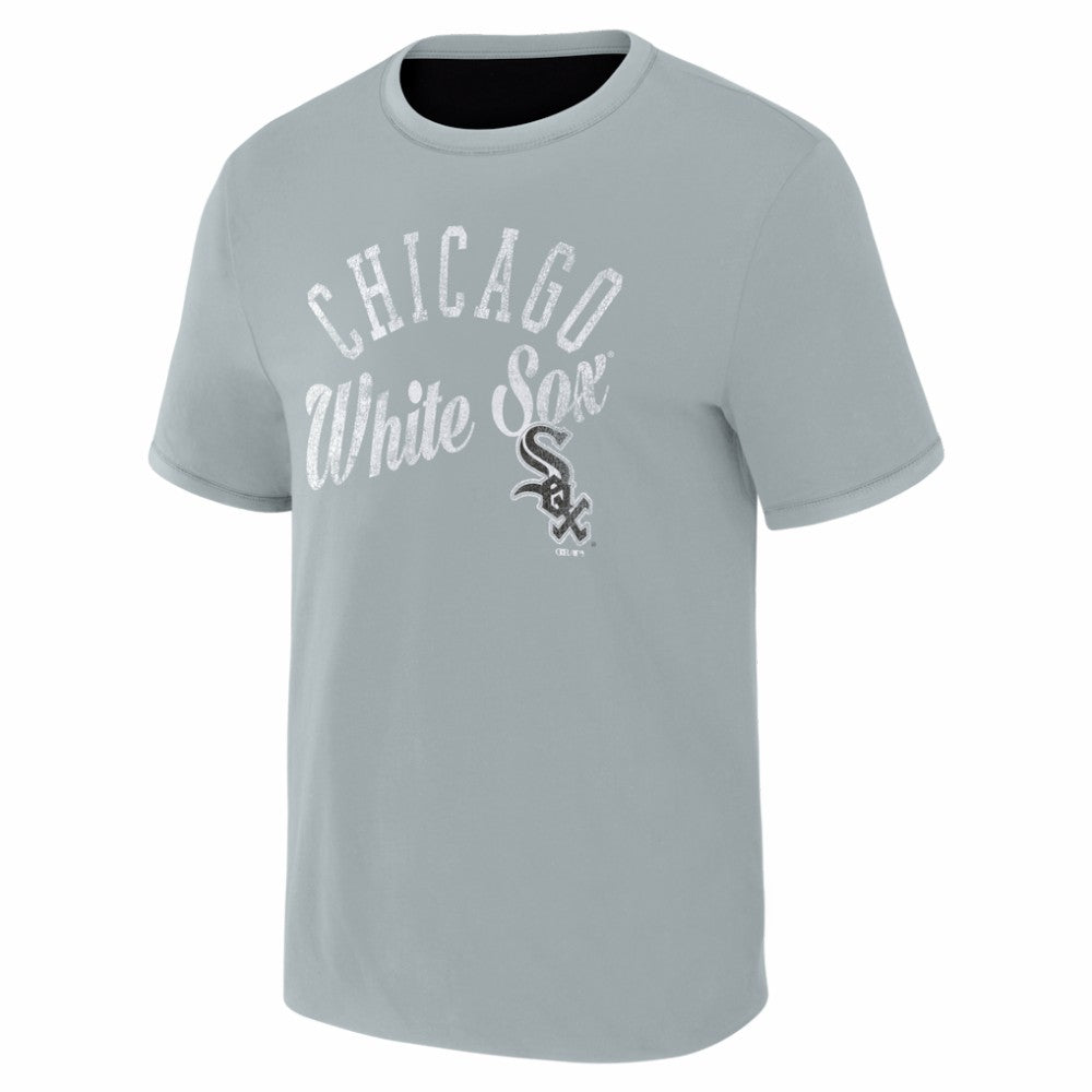 Chicago White Sox Darius Rucker Collection Two-Way Ringer Reversible T-Shirt Black/Gray