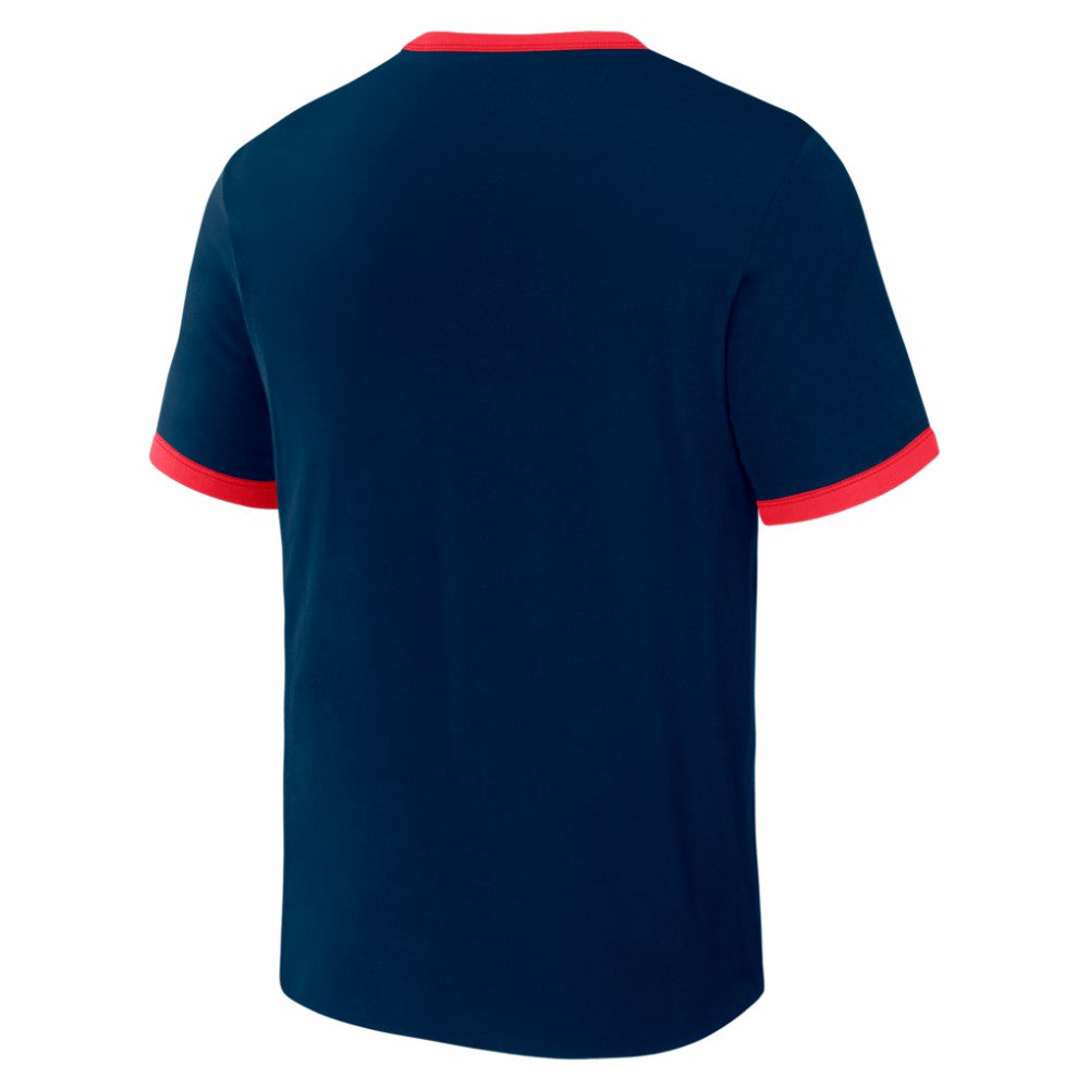 Minnesota Twins Darius Rucker Collection Two-Way Ringer Reversible T-Shirt Navy/Red