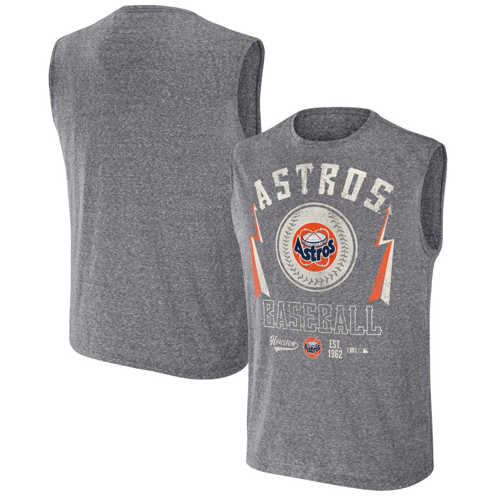 Houston Astros Darius Rucker Collection Relaxed-Fit Muscle Tank Top Charcoal