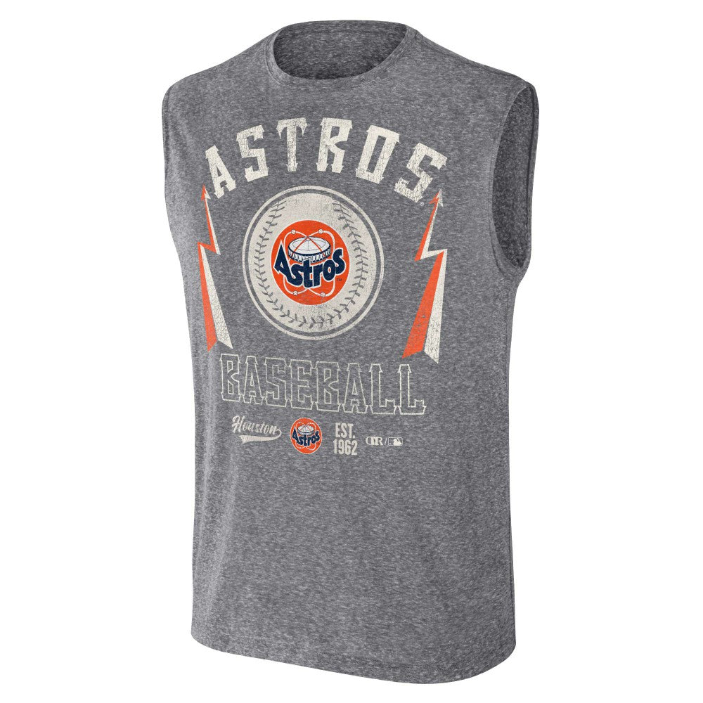 Houston Astros Darius Rucker Collection Relaxed-Fit Muscle Tank Top Charcoal