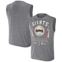 San Francisco Giants Darius Rucker Collection Relaxed-Fit Muscle Tank Top Charcoal