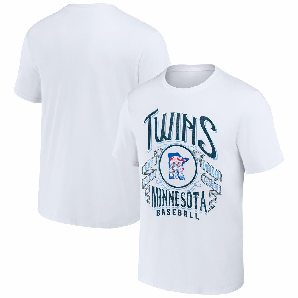 Minnesota Twins Darius Rucker Collection Distressed Rock T-Shirt White