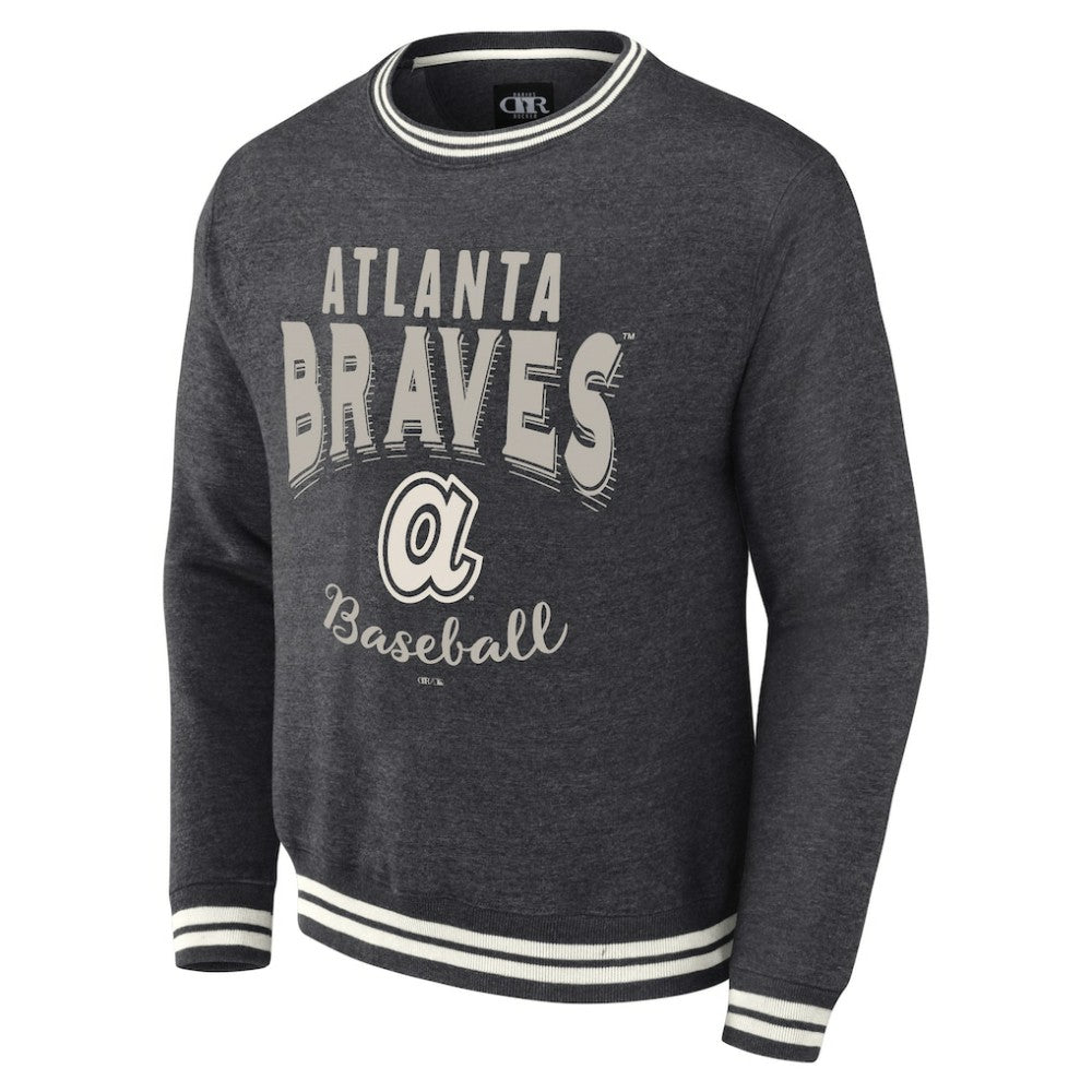 Atlanta Braves Darius Rucker Collection Vintage Pullover Sweatshirt Heather Charcoal