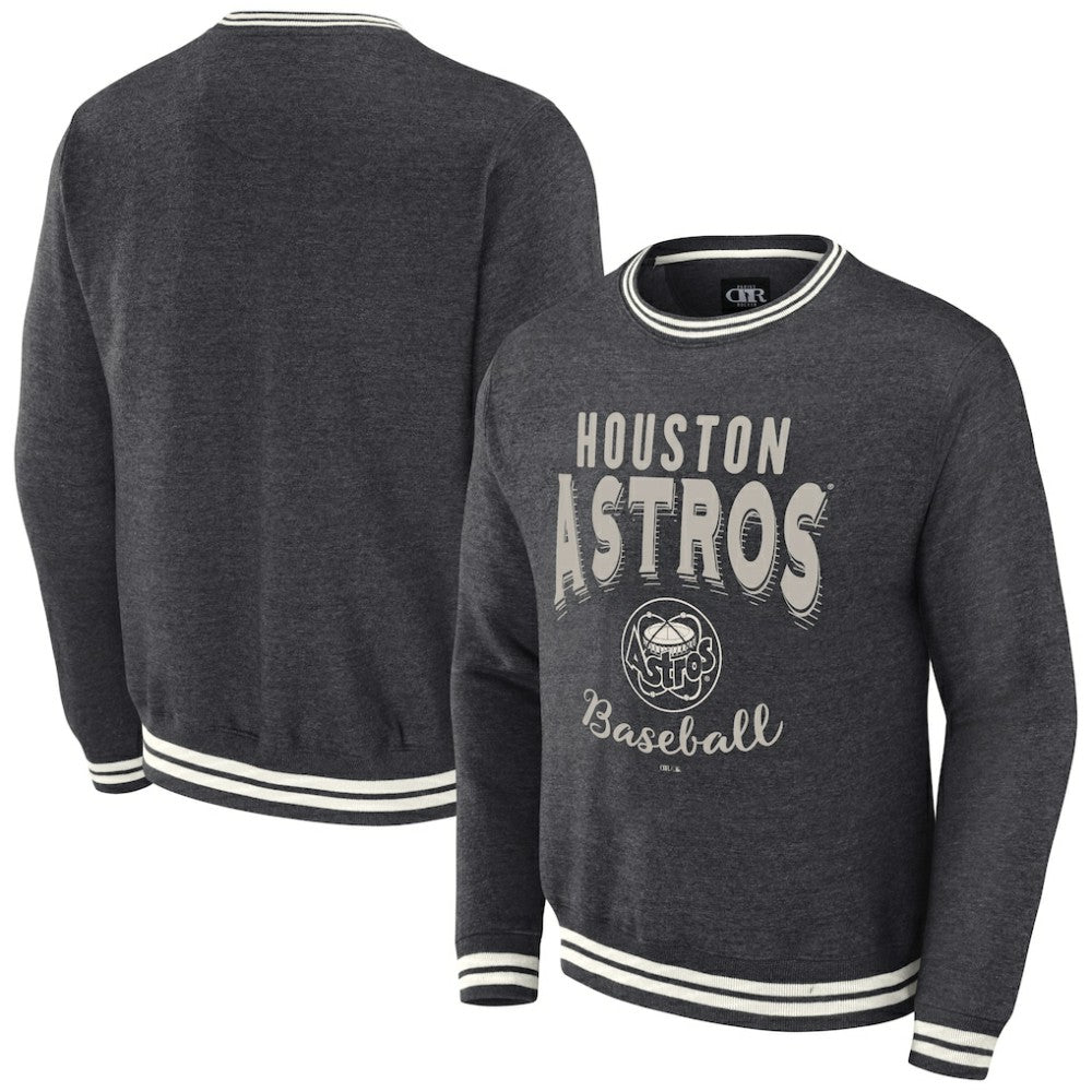 Houston Astros Darius Rucker Collection Vintage Pullover Sweatshirt Heather Charcoal