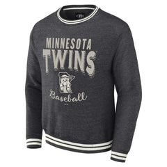 Minnesota Twins Darius Rucker Collection Vintage Pullover Sweatshirt Heather Charcoal