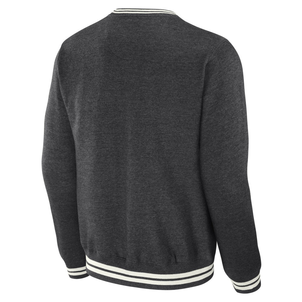 New York Mets Darius Rucker Collection Vintage Pullover Sweatshirt Heather Charcoal