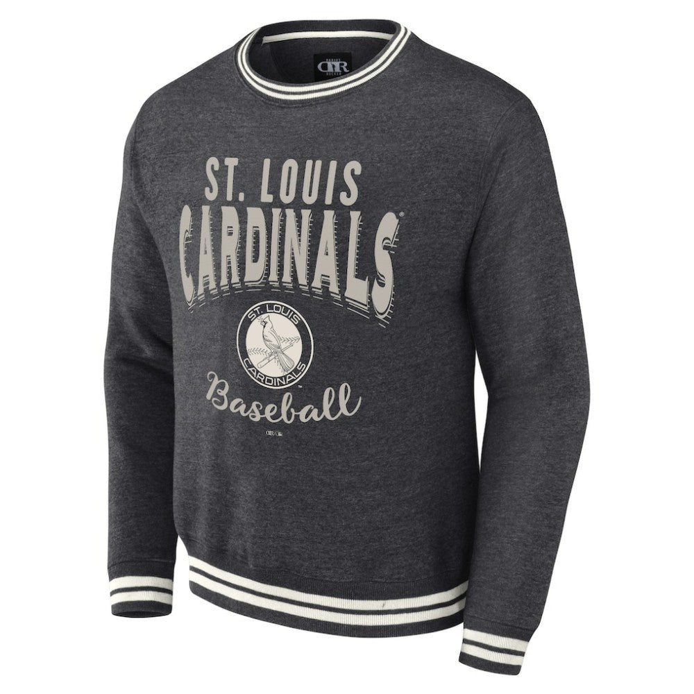 St. Louis Cardinals Darius Rucker Collection Vintage Pullover Sweatshirt Heather Charcoal