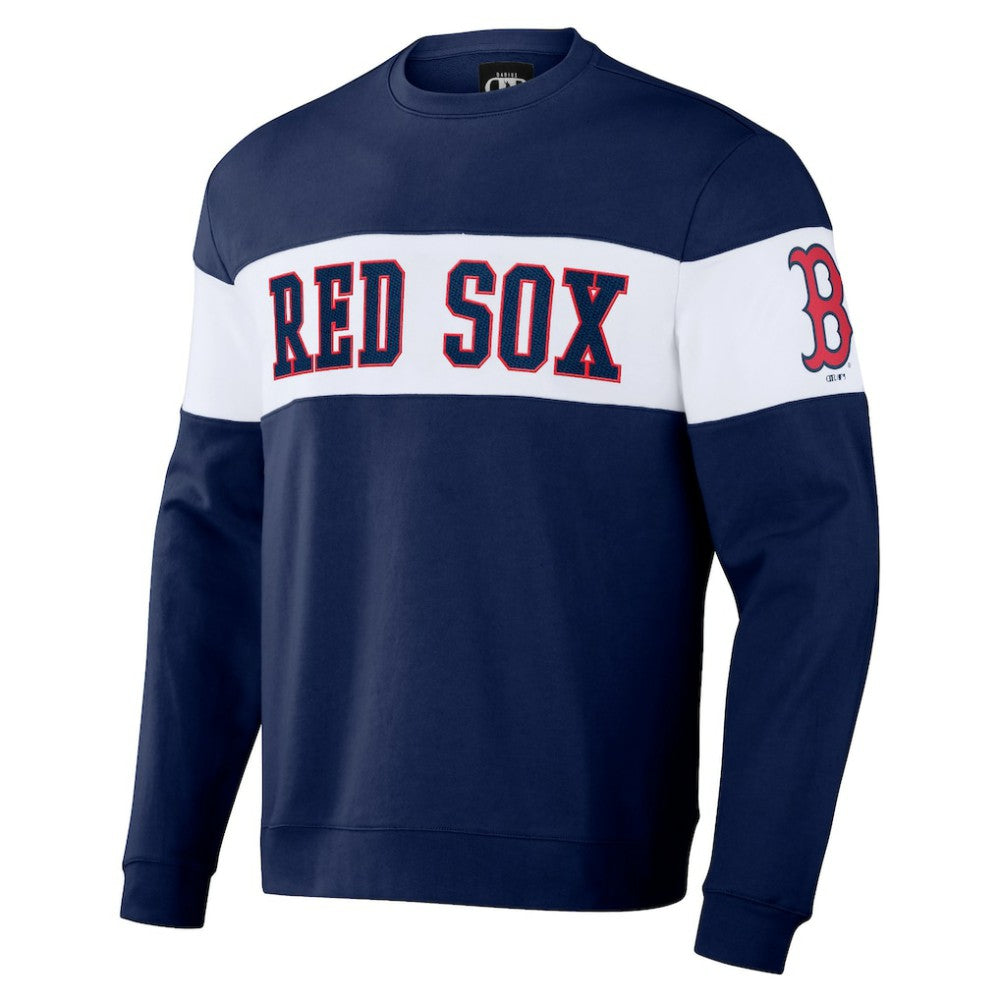 Boston Red Sox Darius Rucker Collection Stripe Pullover Sweatshirt Navy
