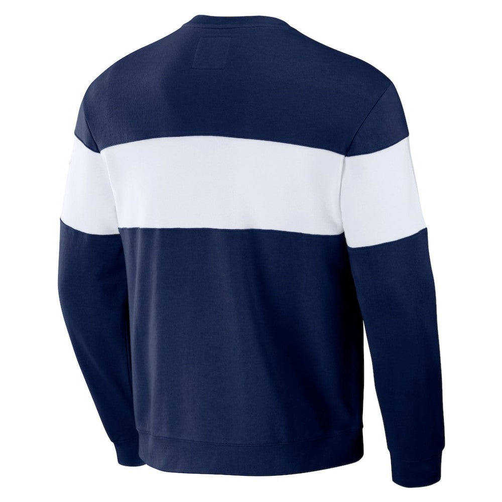 Boston Red Sox Darius Rucker Collection Stripe Pullover Sweatshirt Navy