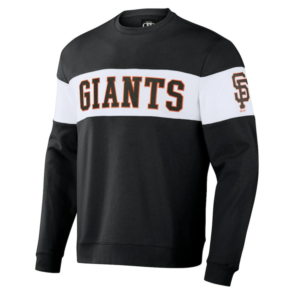 San Francisco Giants Darius Rucker Collection Stripe Pullover Sweatshirt Black