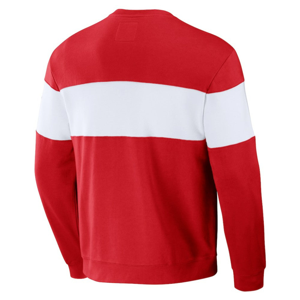 St. Louis Cardinals Darius Rucker Collection Stripe Pullover Sweatshirt Red