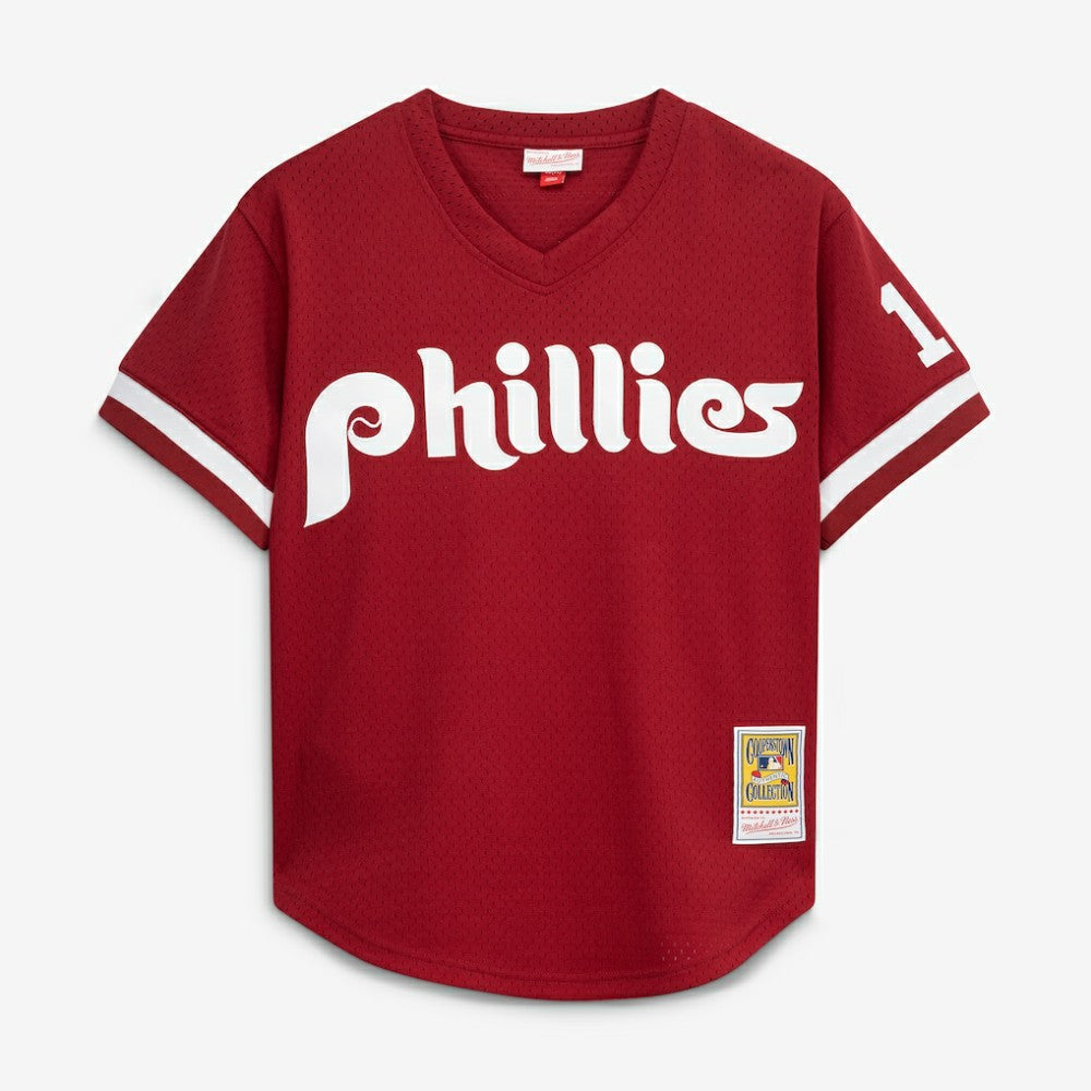 Darren Daulton Philadelphia Phillies Authentic Batting Practice Jersey Scarlet | Mitchell & Ness