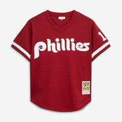 Darren Daulton Philadelphia Phillies Authentic Batting Practice Jersey Scarlet | Mitchell & Ness