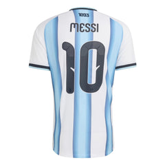 2026 Argentina Men's Authentic Home Messi #10 Soccer Jersey White / Icey Blue / Light Blue - Adidas