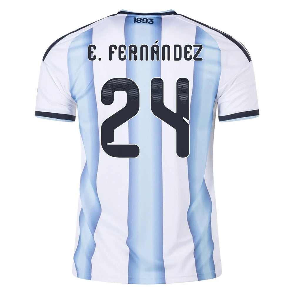 2026 Argentina Men's Stadium Home Soccer Jersey White / Icey Blue / Light Blue - Adidas