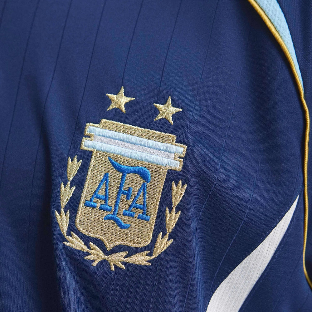 2006 Argentina Men's Retro Stadium Away Messi #19 Soccer Jersey Dark Blue - Adidas